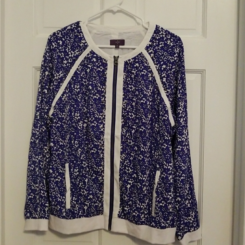NYDJ floral print jacket